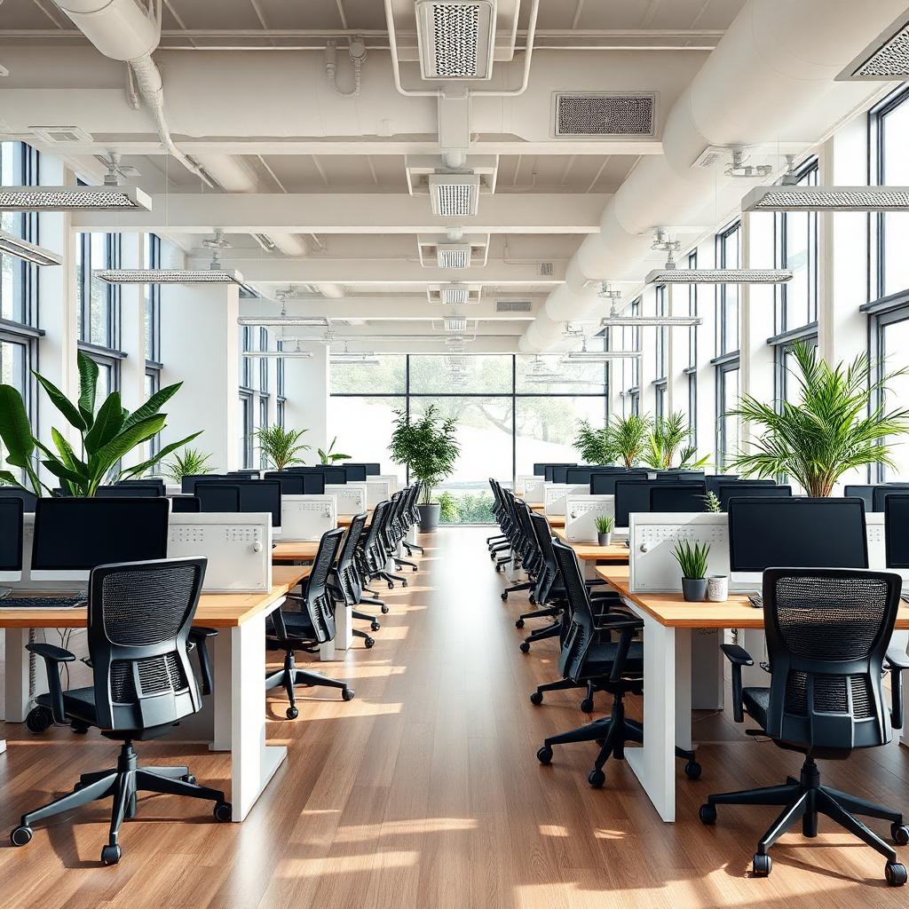 Ambiente corporativo com mobiliário Jormaq